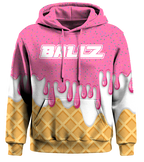 Youth Light Pink Ice Cream Drip Hoodie
