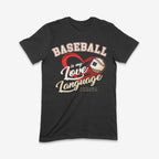 Youth Baseball is My Love Language T-Shirt (Black)
