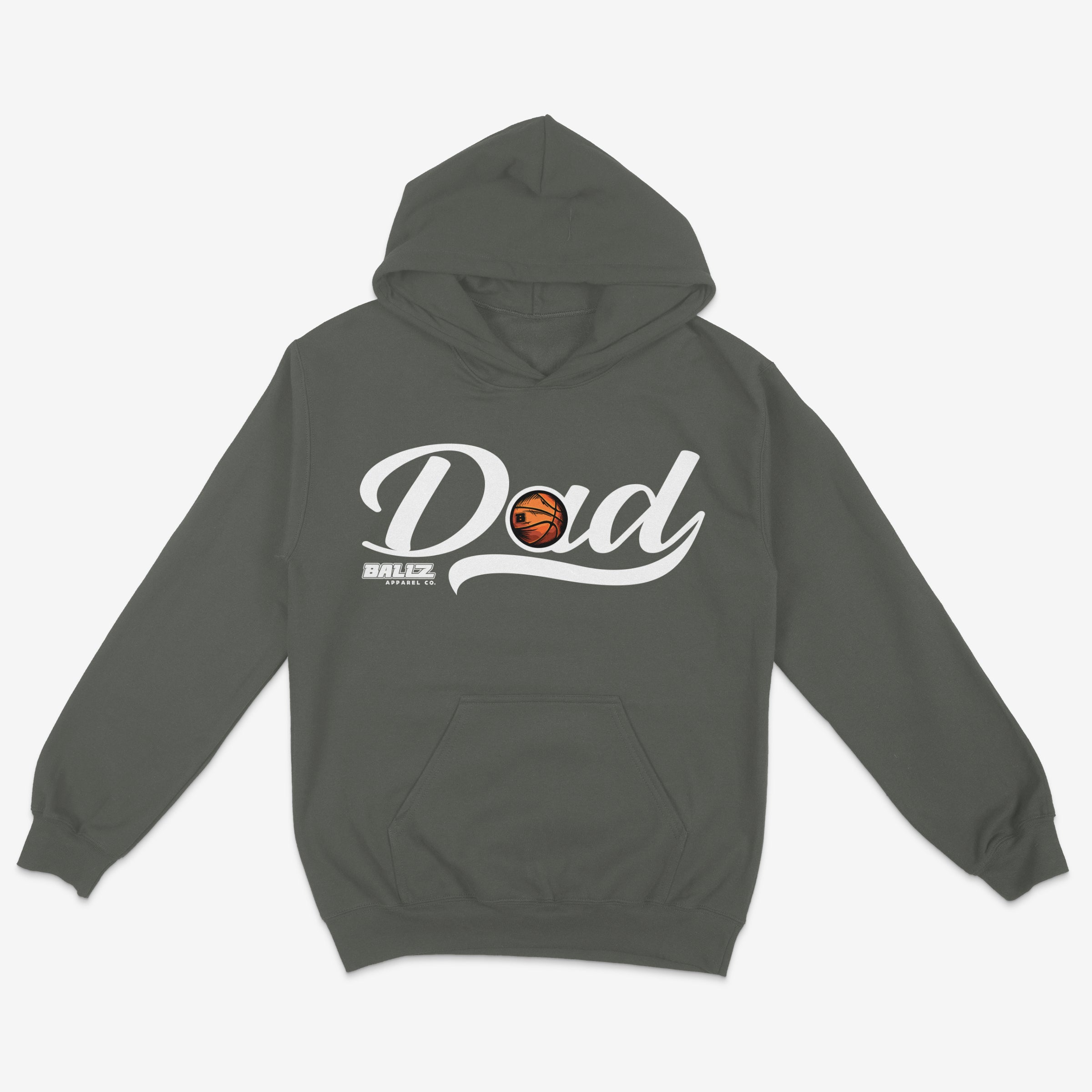 Basketball DAD (Basketballz) Hoodie (Charcoal) Main image
