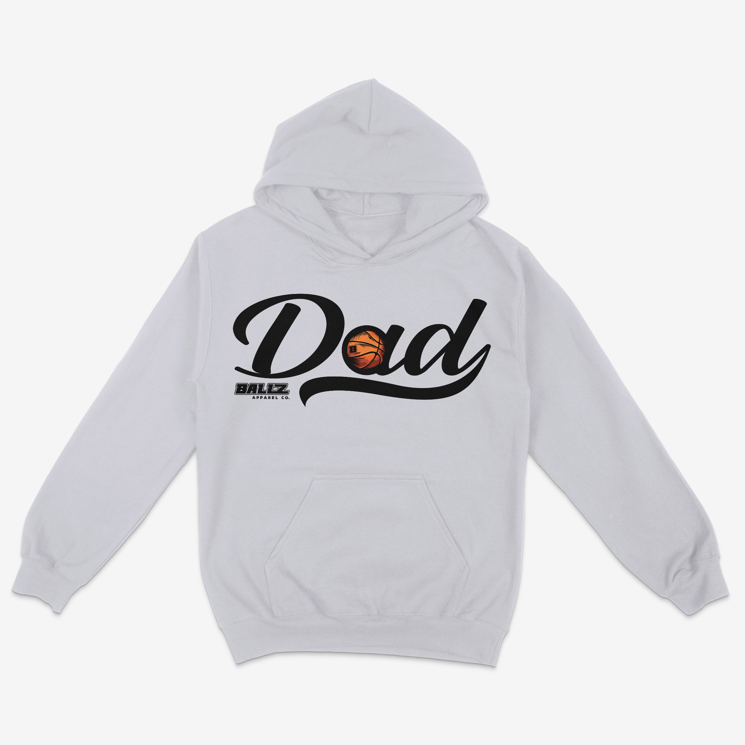 Basketball DAD (Basketballz) Hoodie (Light Grey)
