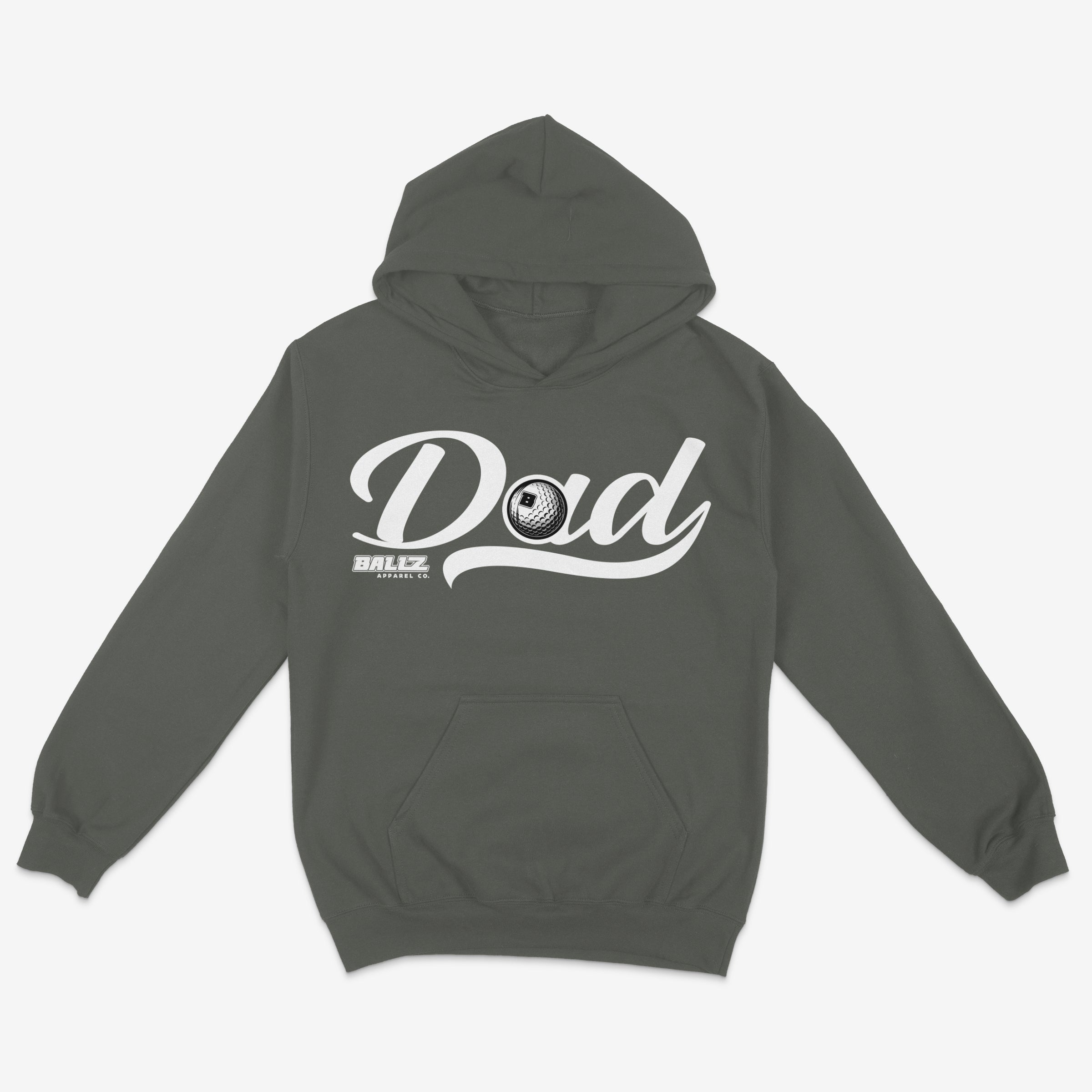 Golf DAD Hoodie Charcoal Grey Main image