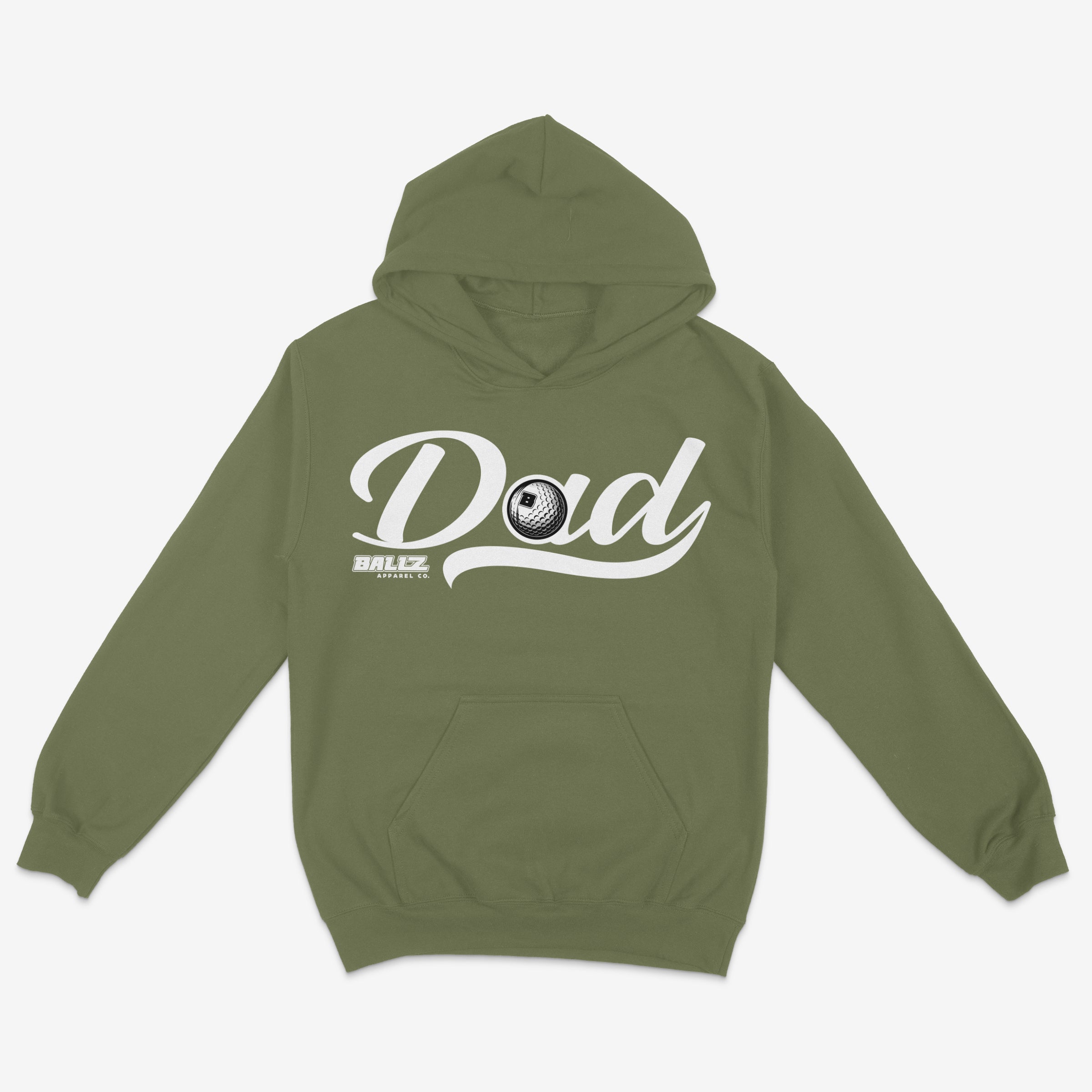 Golf DAD Hoodie Olive Green Main image