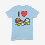 I Love Sports Adult T-Shirt