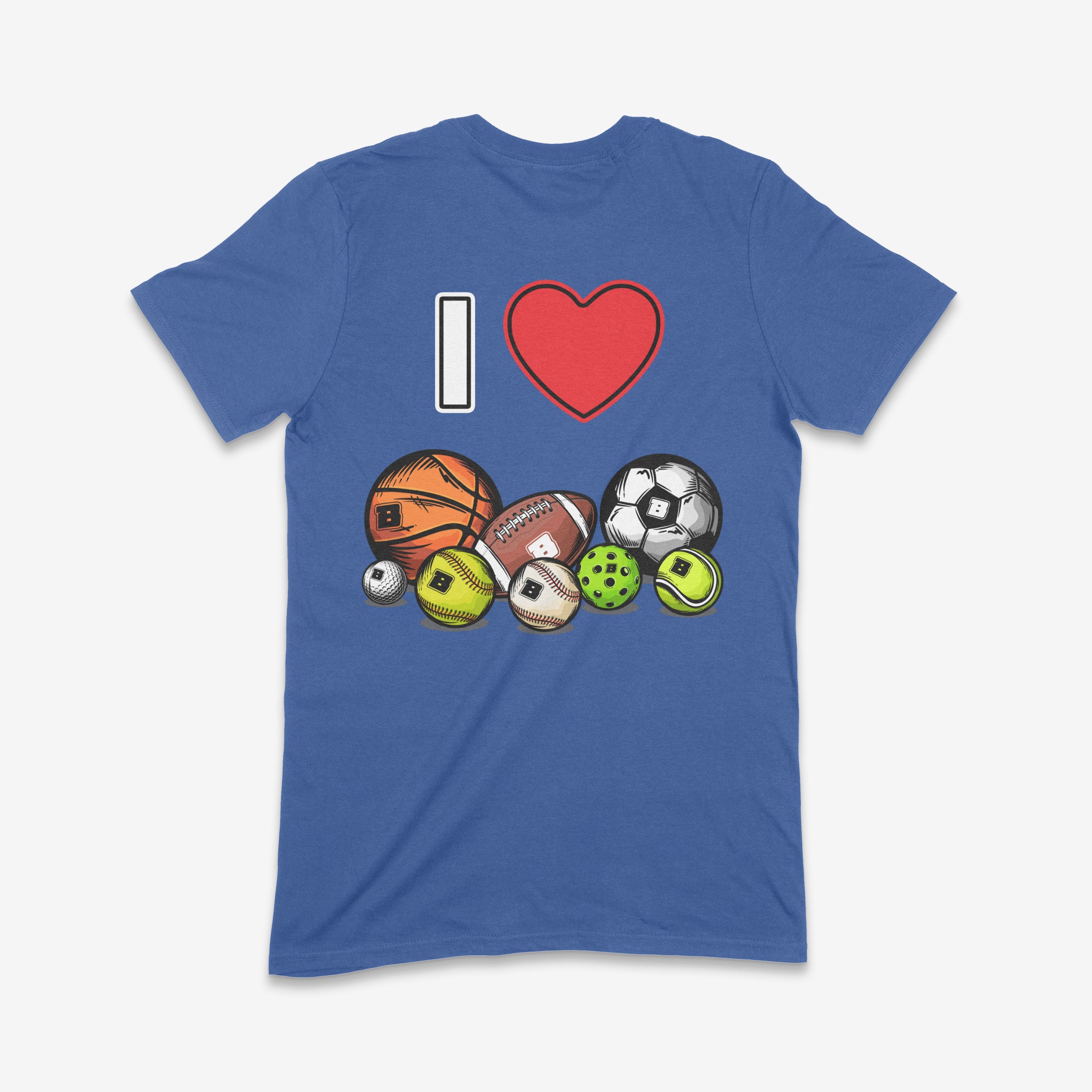 I Love Sports Adult T-Shirt