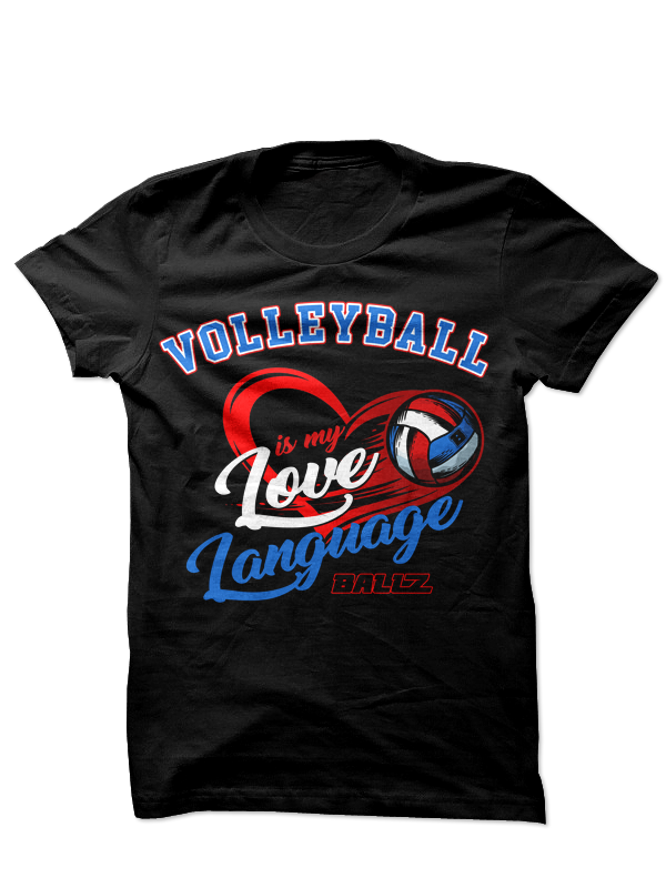 Volleyball is My Love Language (Black) Main image