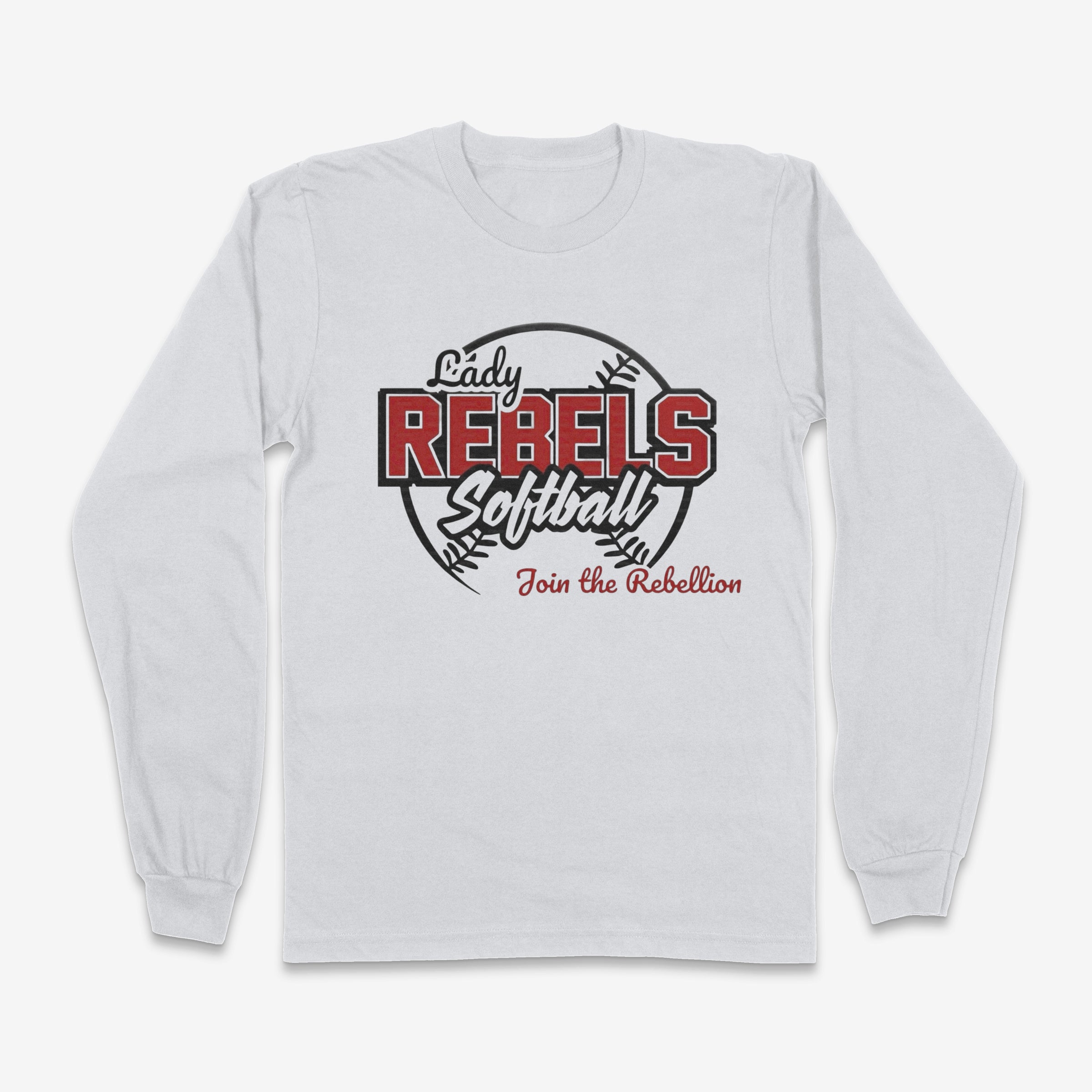 Adult Lady Rebels Softball Long Sleeve Shirt - Join the Rebellion Main image