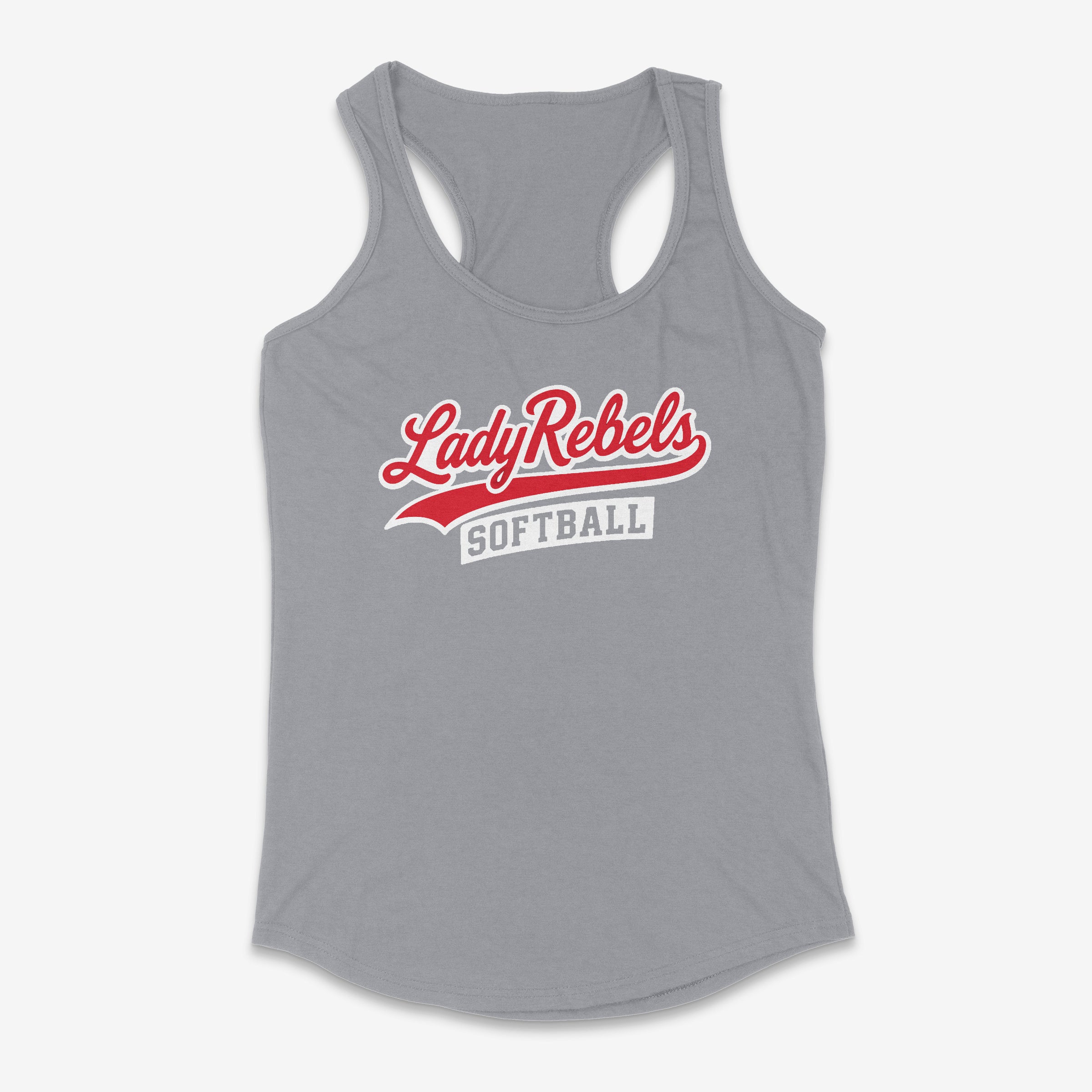 Adult Lady Rebels LOGO Racerback Tank Tops Main image