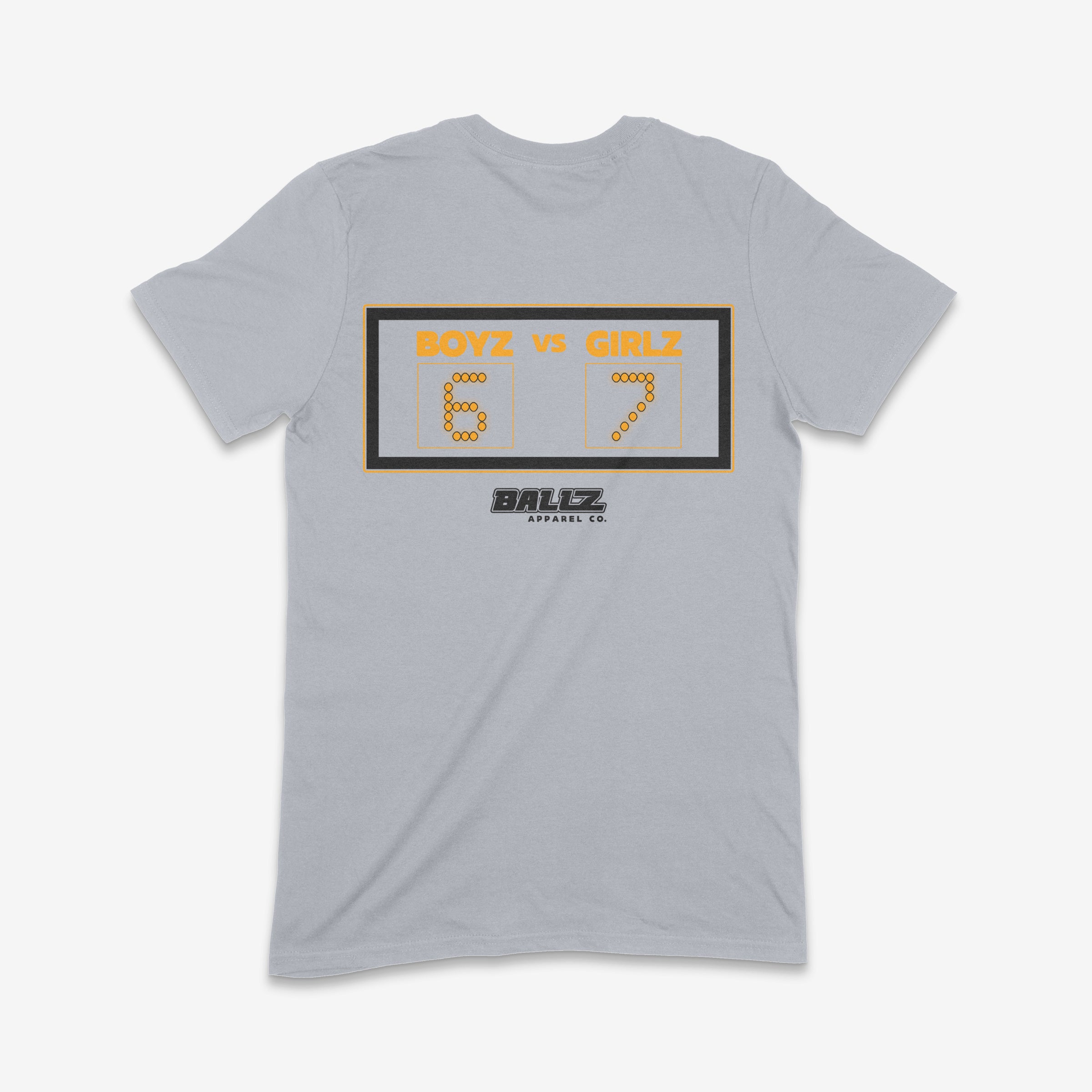 Boys 6 Girls 7 Youth T-Shirt (Grey) Main image