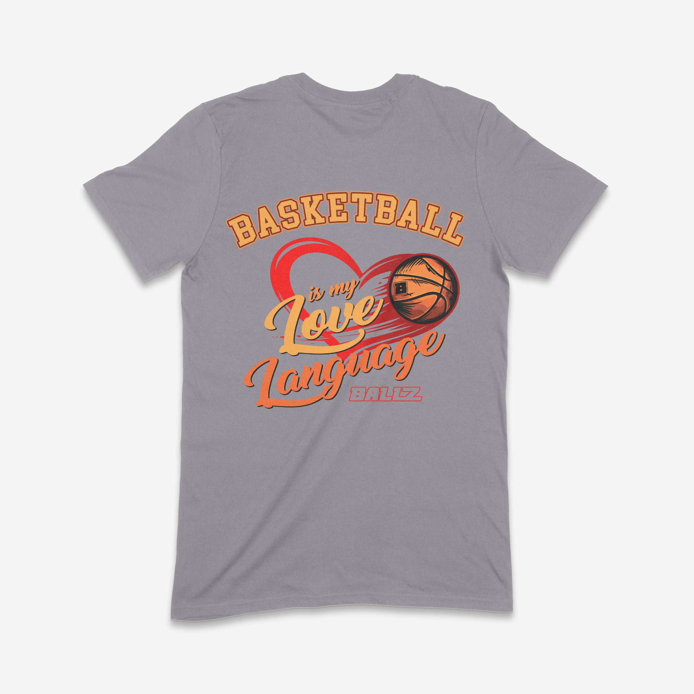Youth Basketball is My Love Language T-Shirt (Charcoal) Main image