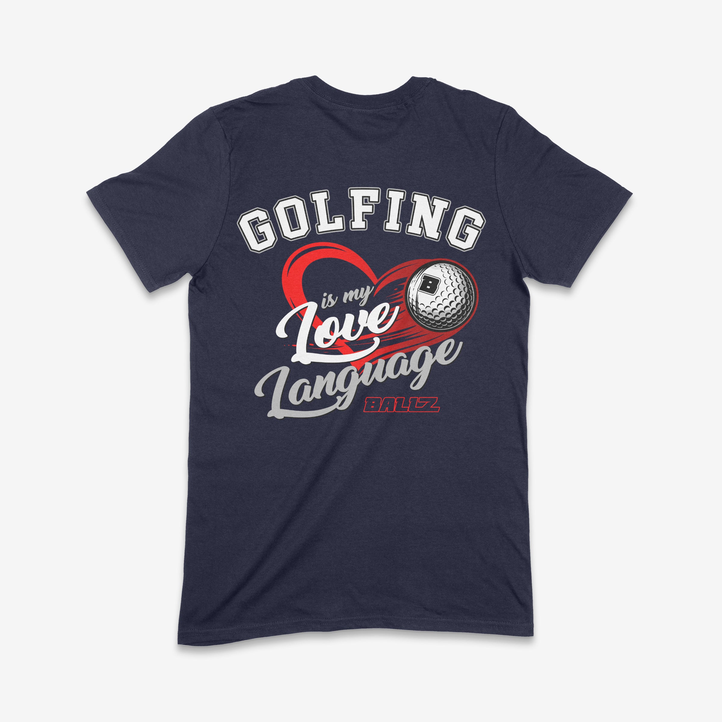 Youth - Golfing is My Love Language T-Shirt (Navy Blue) Main image