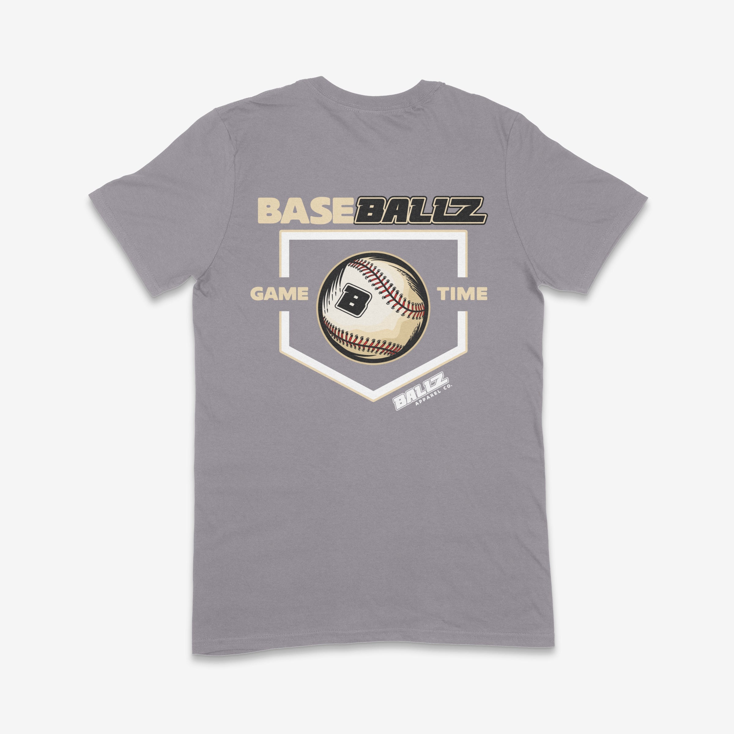 BaseBallZ Series Tan and White Icon Adult T-Shirt
