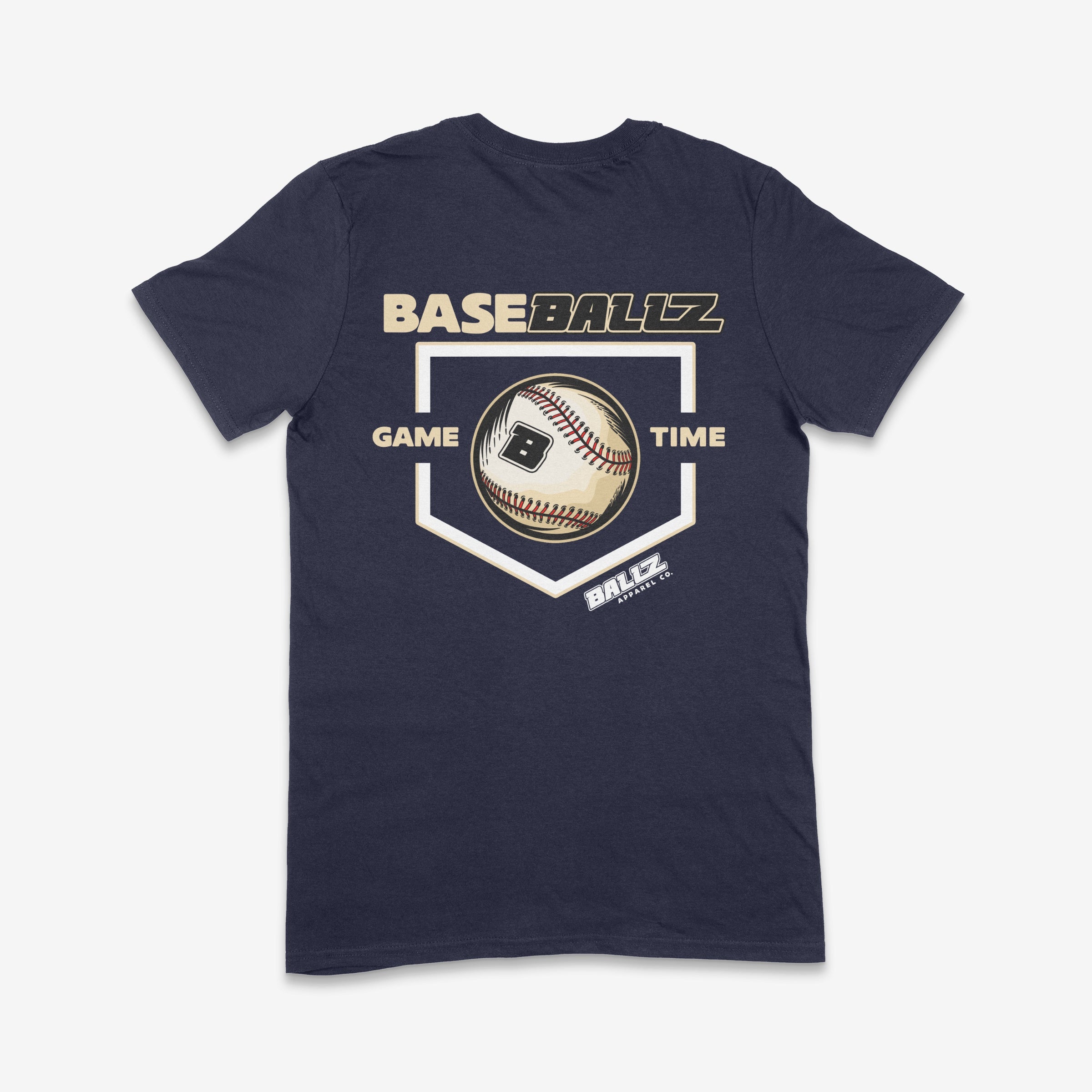 BaseBallZ Series Tan and White Icon Adult T-Shirt