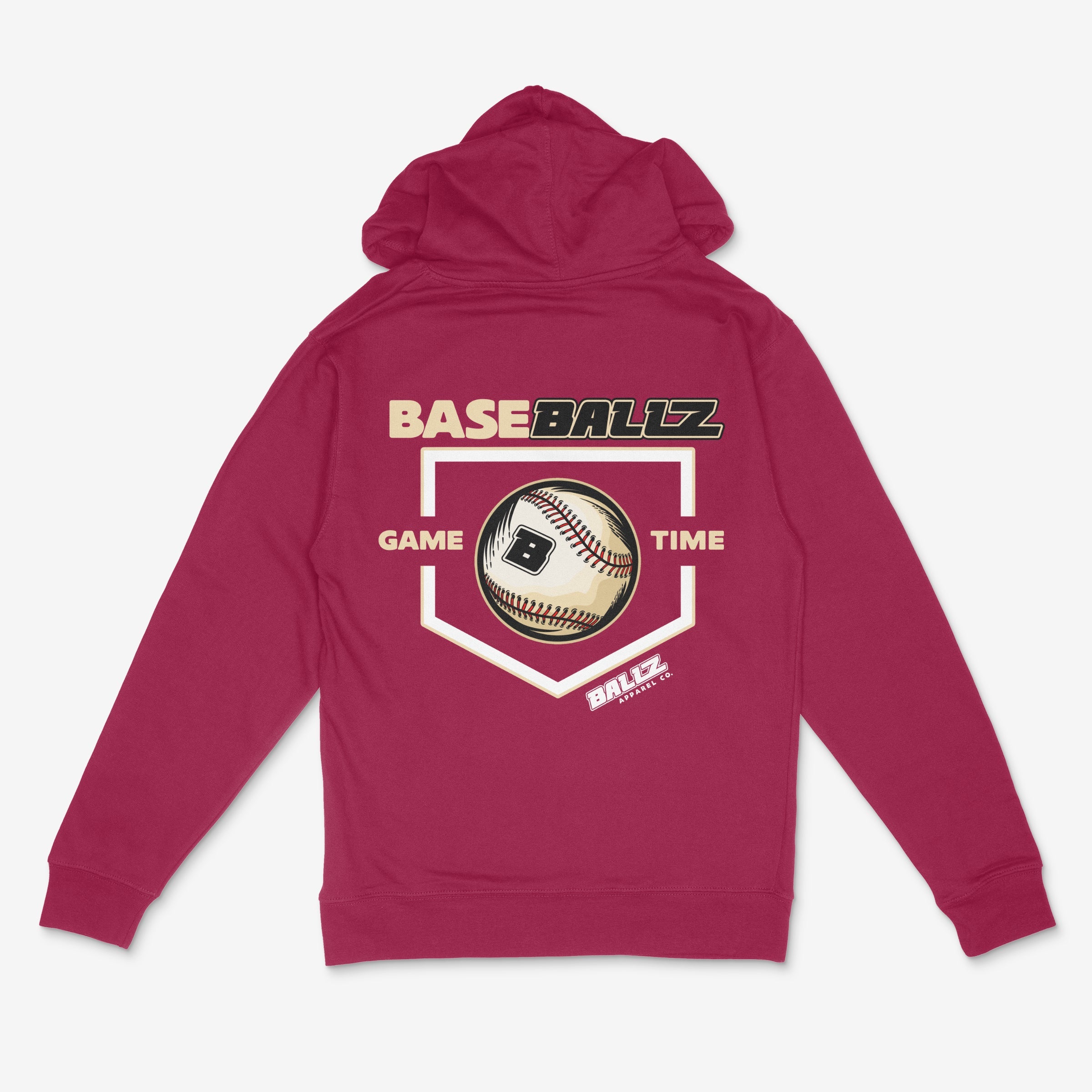 BaseBallZ Series Tan and White Icon Adult Hoodie