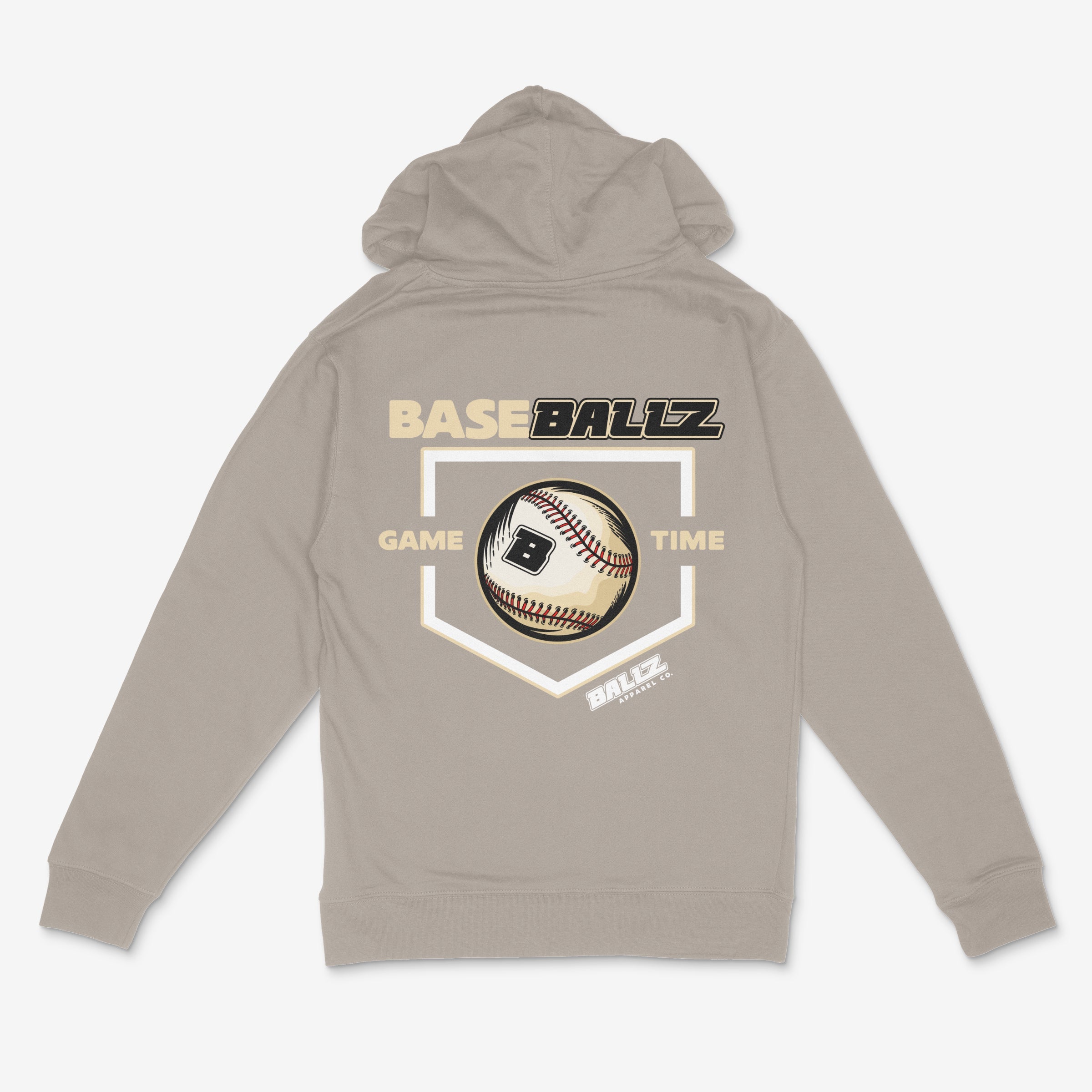 Youth BaseBallZ Series Tan and White Icon Hoodie