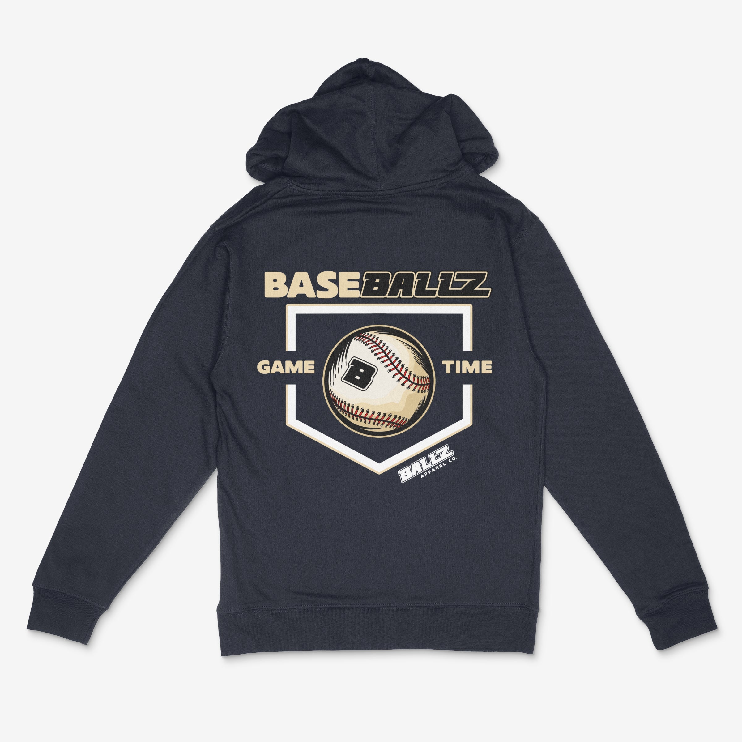 BaseBallZ Series Tan and White Icon Adult Hoodie