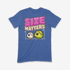 Size Matters Pink Text Softball vs Baseball Adult T-Shirt