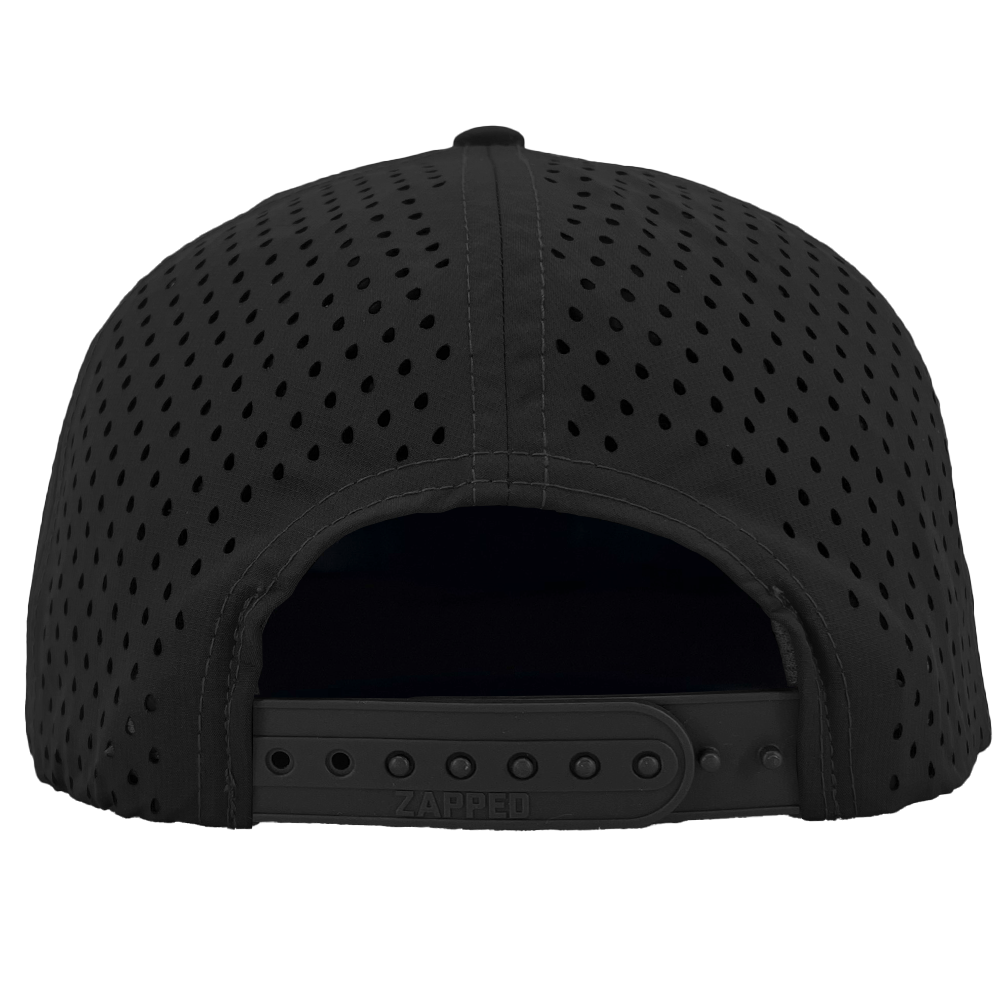 Black Softball 7 Panel Hat