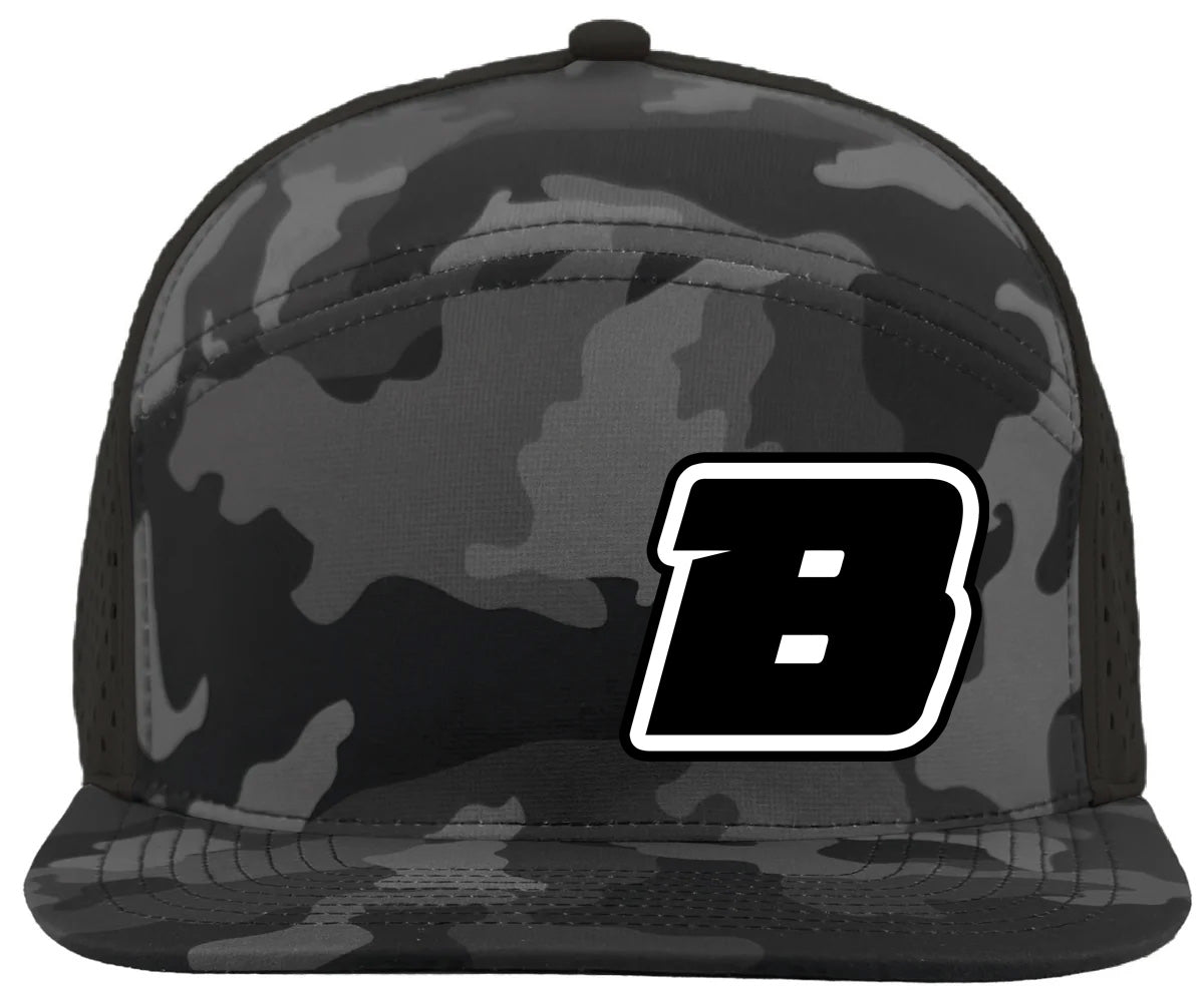 Ballz Black Camo B Icon Snapback Hat Main image